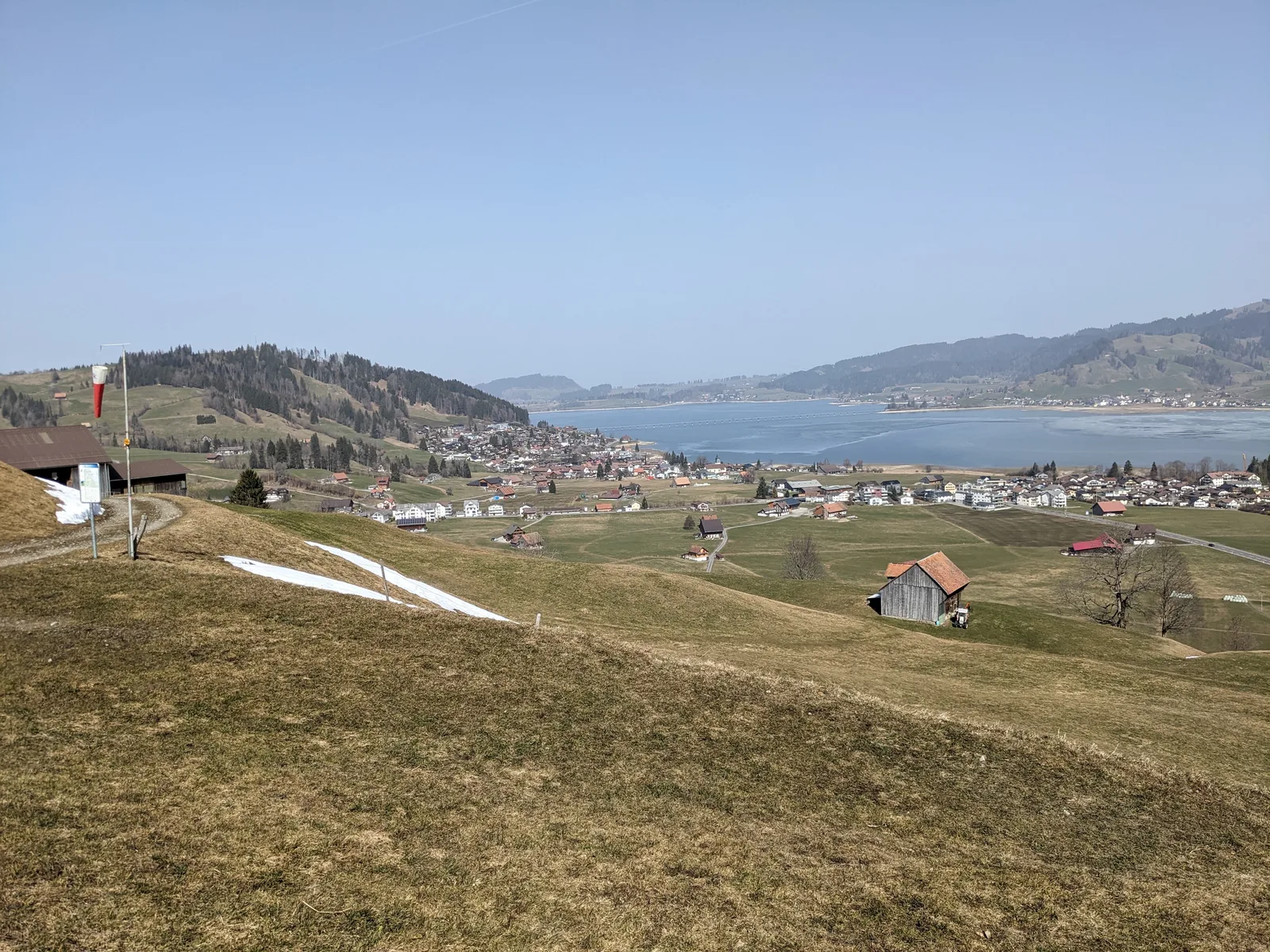 Blick aus dem Sihltal Richtung Unteriberg